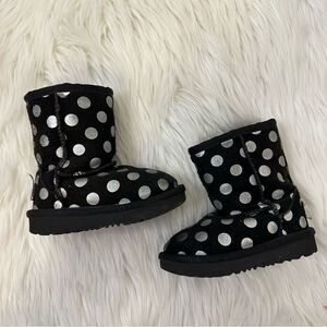 [Ugg] Black and Silver Polka dot boots - Size 6C